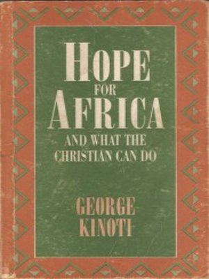 cover image of Hope For Africa (Chinese)